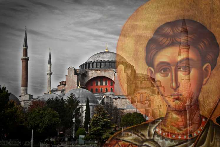 Τα λεί­ψα­να του Α­γί­ου Δημητρίου και ο Να­ός της Α­γί­ας Σο­φί­ας στην Κων­σταν­τι­νού­πο­λη